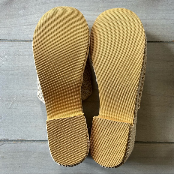 NEW Beach by Matisse Women's Como Chunky Platform Raffia Slip On Heeled Sandals - Picture 6 of 6